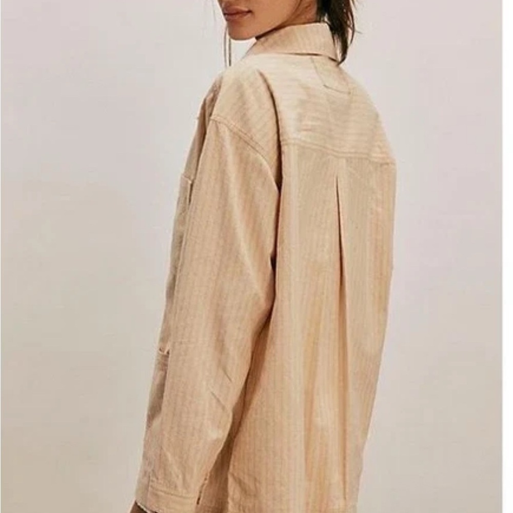 We The Free Cream Utility Jacket free people nwt size xl - Picture 4 of 5